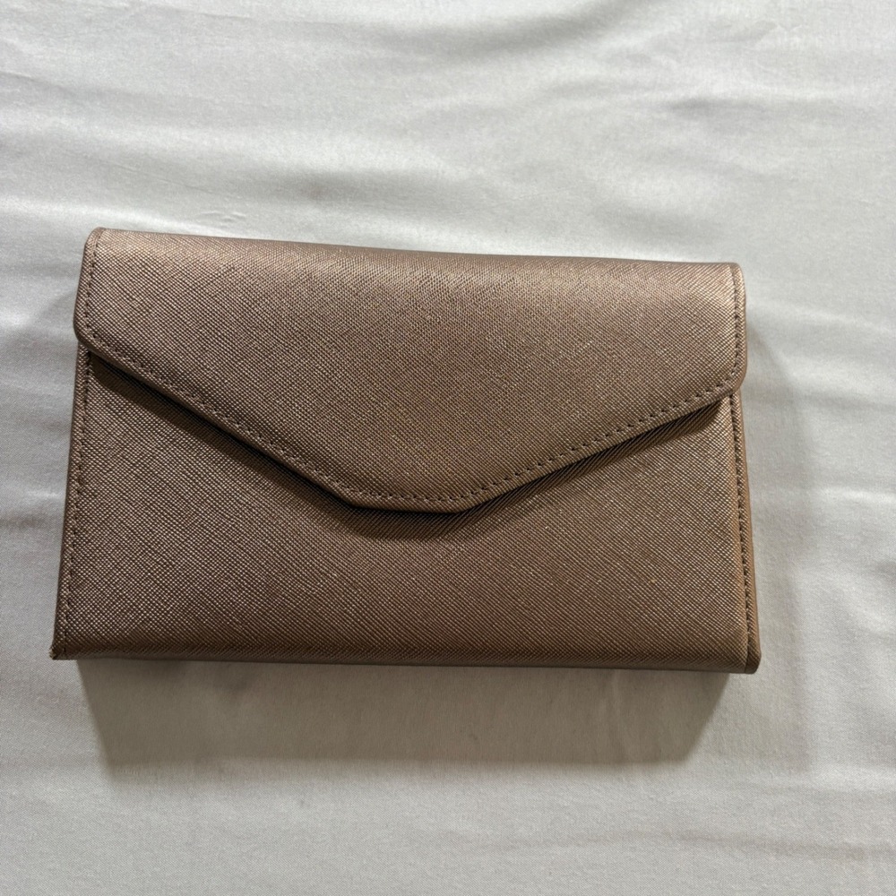 Zoppen Travel Wallet Organizer Womens Rose Gold RFID Blocking Passport Clutch